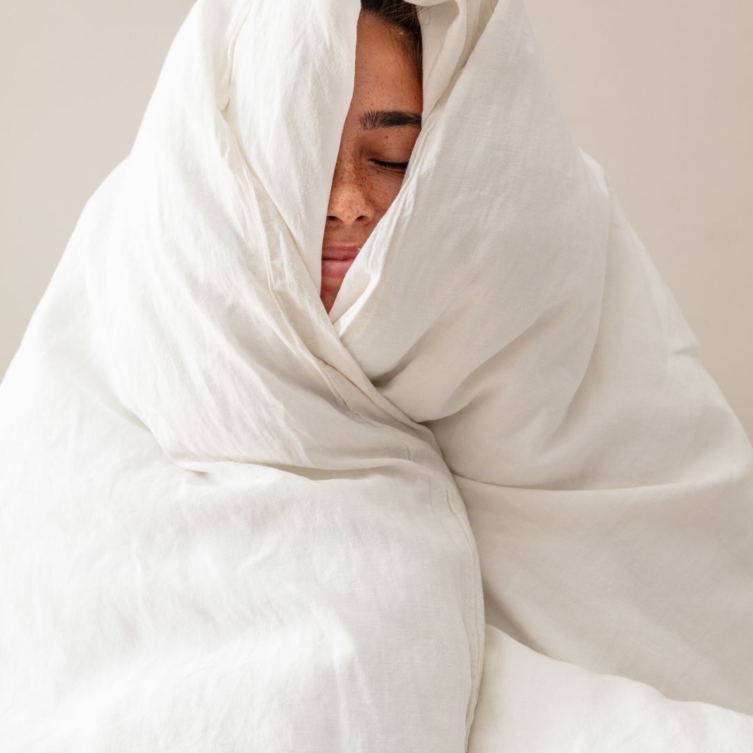 Lniana poszwa na kołdrę - biała 9 Lniana poszwa na kołdrę - biała - obrazek 9